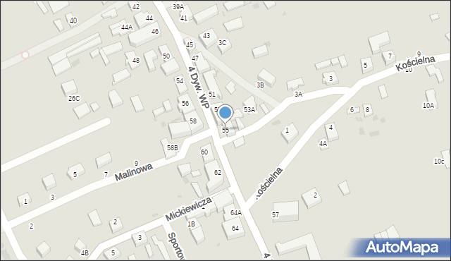 Gościno, 4 Dywizji Wojska Polskiego, 55, mapa Gościno