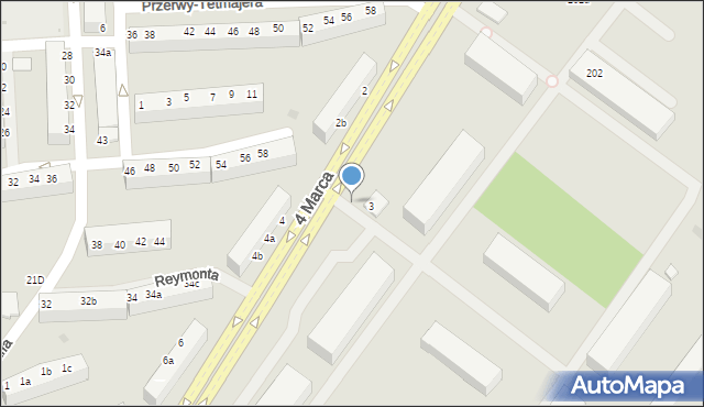 Koszalin, 4 Marca, 5, mapa Koszalina