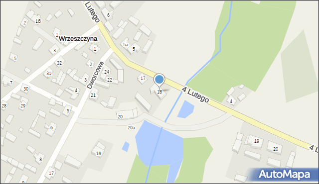 Wrzeszczyna, 4 Lutego, 18, mapa Wrzeszczyna