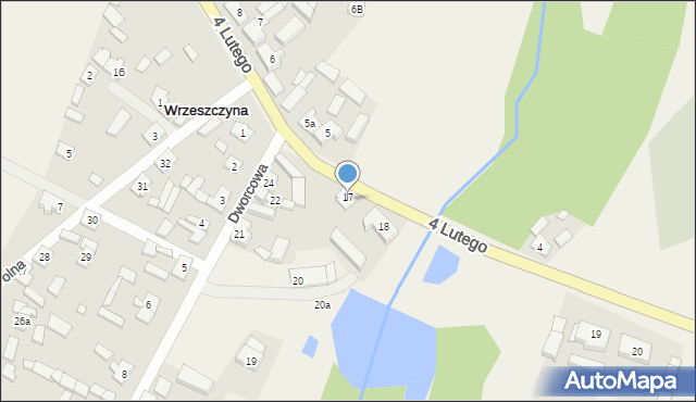 Wrzeszczyna, 4 Lutego, 18a, mapa Wrzeszczyna