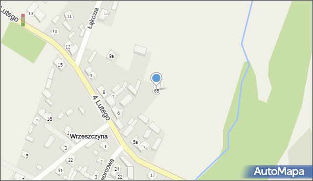 Wrzeszczyna, 4 Lutego, 6B, mapa Wrzeszczyna