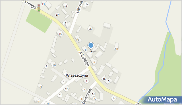 Wrzeszczyna, 4 Lutego, 7, mapa Wrzeszczyna