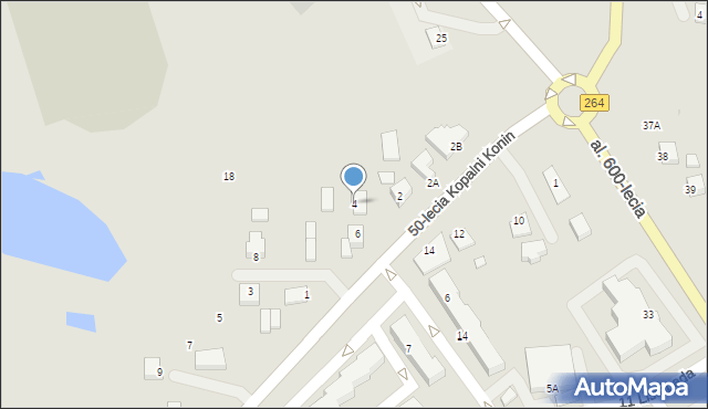 Kleczew, 50-lecia Kopalni Konin, 4, mapa Kleczew