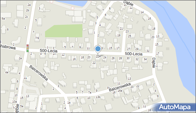 Skierniewice, 500-Lecia, 22A, mapa Skierniewic
