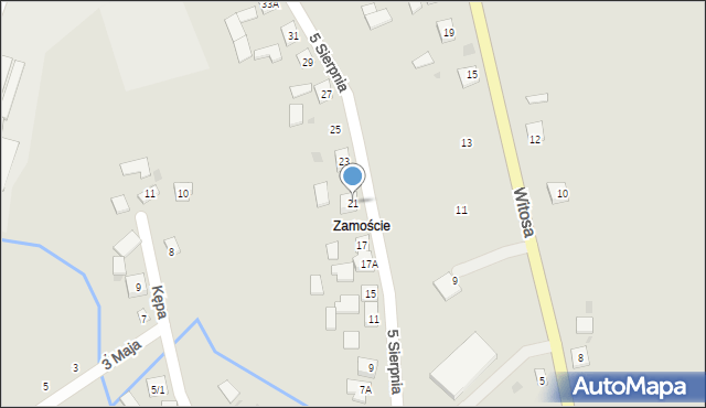 Skalbmierz, 5 Sierpnia, 21, mapa Skalbmierz