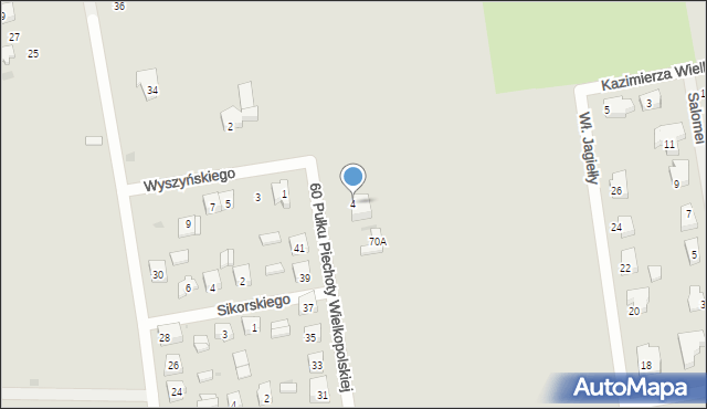 Łęczyca, 60 Pułku Piechoty Wielkopolskiej, 4, mapa Łęczyca