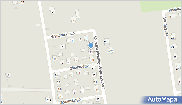 Łęczyca, 60 Pułku Piechoty Wielkopolskiej, 41, mapa Łęczyca