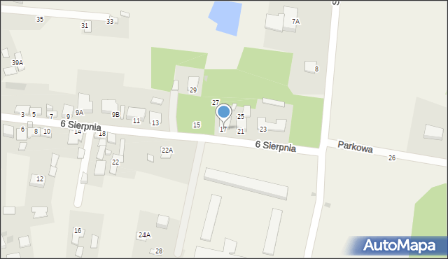 Bodzechów, 6 Sierpnia, 17, mapa Bodzechów