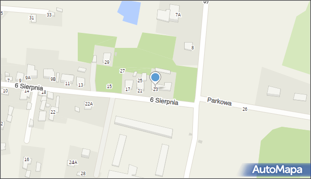 Bodzechów, 6 Sierpnia, 23, mapa Bodzechów