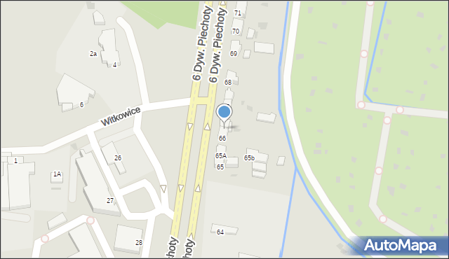 Kołobrzeg, 6 Dywizji Piechoty, 66A, mapa Kołobrzegu