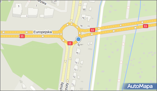 Kołobrzeg, 6 Dywizji Piechoty, 76, mapa Kołobrzegu
