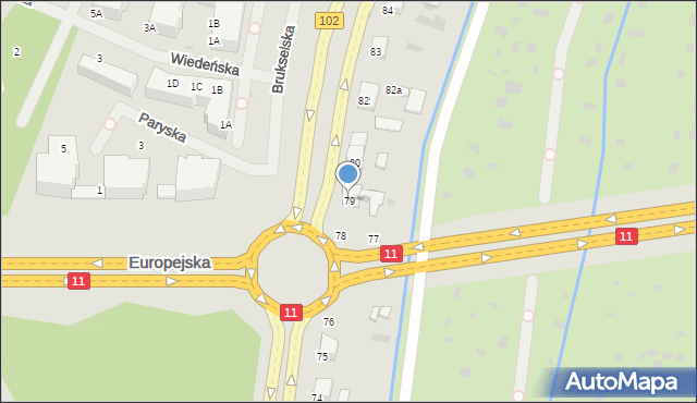 Kołobrzeg, 6 Dywizji Piechoty, 79, mapa Kołobrzegu