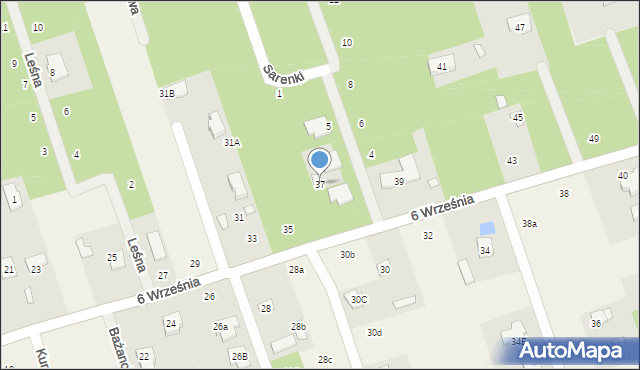 Łoś, 6 Września, 37, mapa Łoś