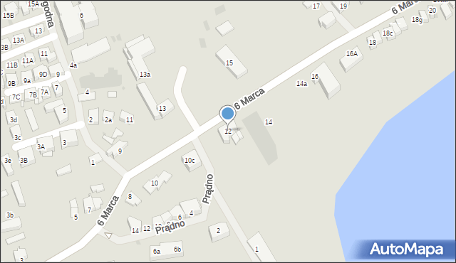 Mielno, 6 Marca, 12, mapa Mielno