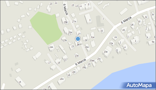 Mielno, 6 Marca, 25, mapa Mielno