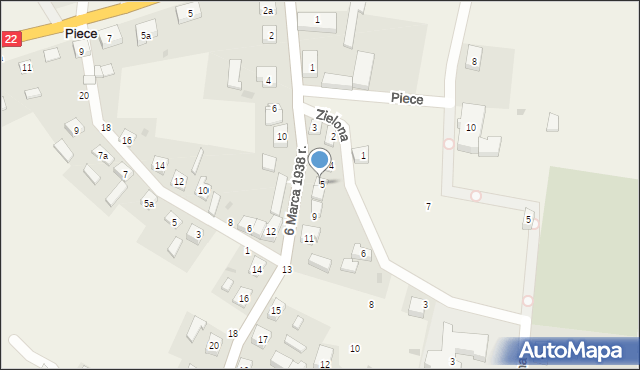 Piece, 6 Marca 1938 r., 5, mapa Piece