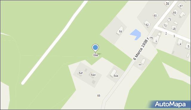 Piece, 6 Marca 1938 r., 64e, mapa Piece