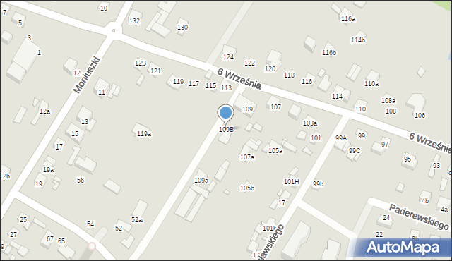 Starachowice, 6 Września, 109B, mapa Starachowic