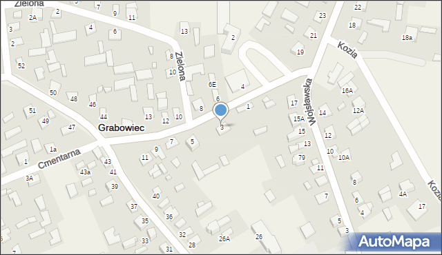 Grabowiec, 700-lecia, 3, mapa Grabowiec