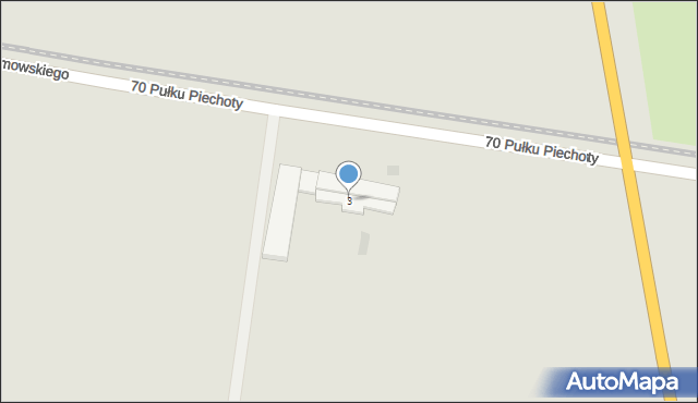 Pleszew, 70 Pułku Piechoty, 3, mapa Pleszew