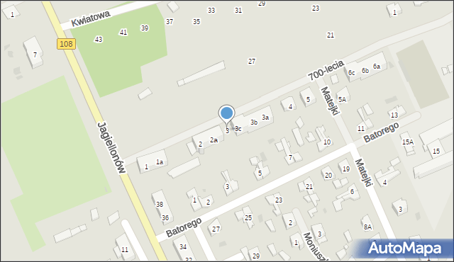 Płoty, 700-lecia, 3, mapa Płoty