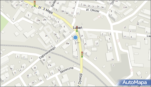 Lubań, 7 Dywizji, 2, mapa Lubań