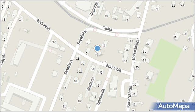 Sanok, 800-lecia, 9, mapa Sanok