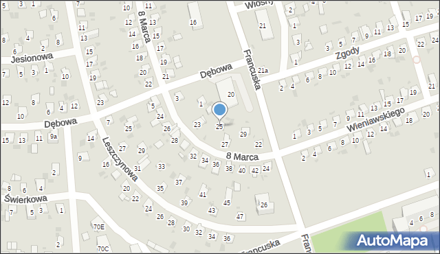 Bytom, 8 Marca, 25, mapa Bytomia