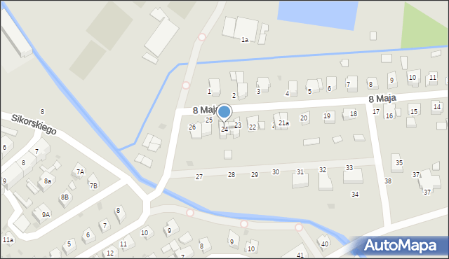 Lębork, 8 Maja, 24, mapa Lębork