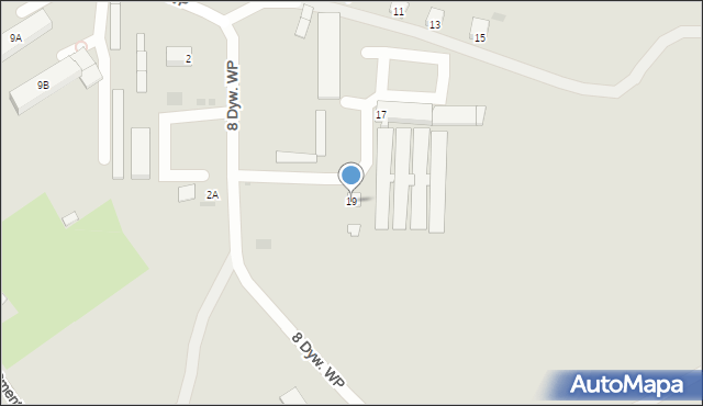 Mordy, 8 Dywizji Wojska Polskiego, 19, mapa Mordy