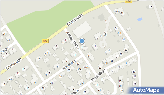 Sieraków, 8 Maja 1945 r., 1, mapa Sieraków