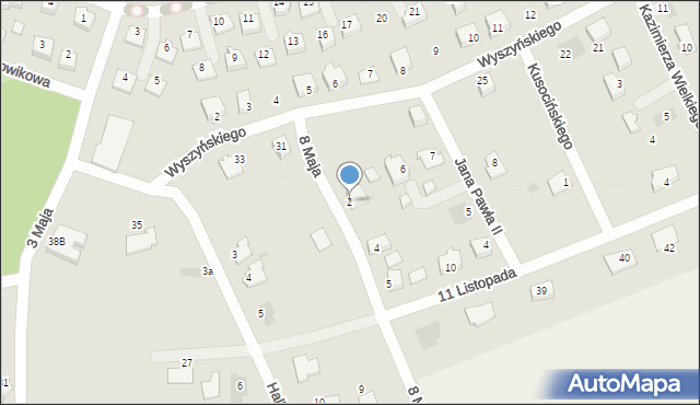 Szprotawa, 8 Maja, 2, mapa Szprotawa