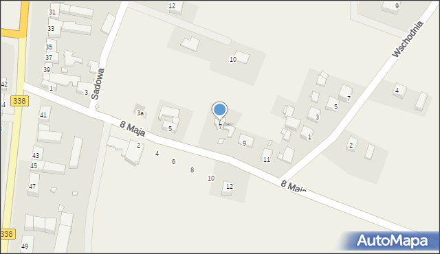Wińsko, 8 Maja, 7, mapa Wińsko