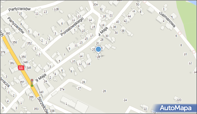 Bytom, 9 Maja, 18, mapa Bytomia