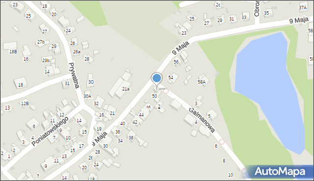 Bytom, 9 Maja, 52, mapa Bytomia