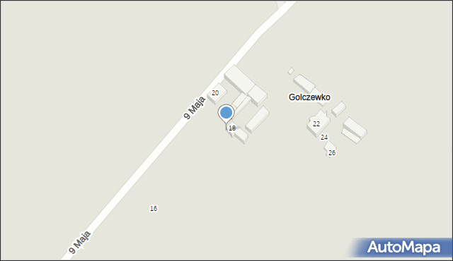 Golczewo, 9 Maja, 18a, mapa Golczewo