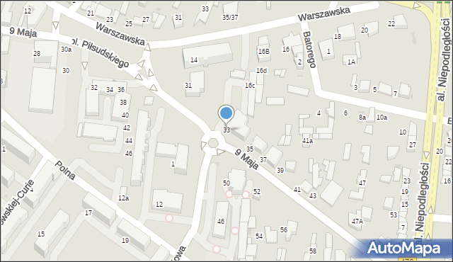 Łask, 9 Maja, 33, mapa Łask