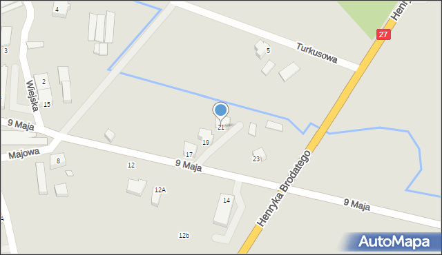 Nowogród Bobrzański, 9 Maja, 21, mapa Nowogród Bobrzański