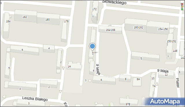 Piotrków Trybunalski, 9 Maja, 2, mapa Piotrków Trybunalski