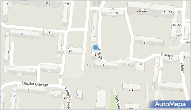 Piotrków Trybunalski, 9 Maja, 4, mapa Piotrków Trybunalski
