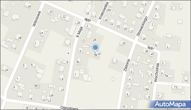 Rogów, 9 Maja, 5a, mapa Rogów