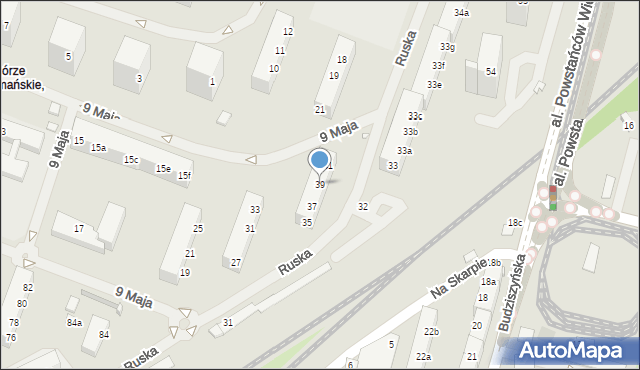 Szczecin, 9 Maja, 39, mapa Szczecina