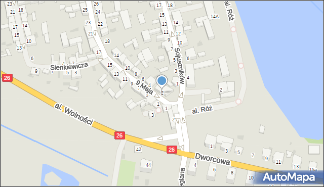 Trzcińsko-Zdrój, 9 Maja, 2, mapa Trzcińsko-Zdrój