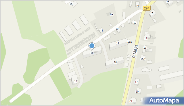 Tuplice, 9 Maja, 16, mapa Tuplice