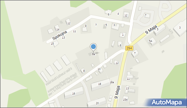 Tuplice, 9 Maja, 6a, mapa Tuplice