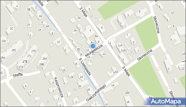 Ustroń, 9 Listopada, 5C, mapa Ustroń