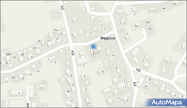 Węgrzce, A1, 5, mapa Węgrzce