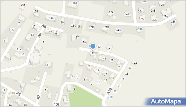 Węgrzce, A16, 31, mapa Węgrzce