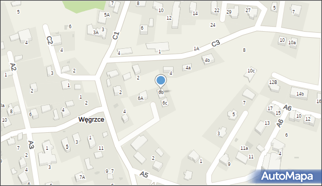 Węgrzce, A4, 6b, mapa Węgrzce