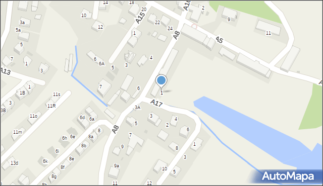 Węgrzce, A8, 1, mapa Węgrzce